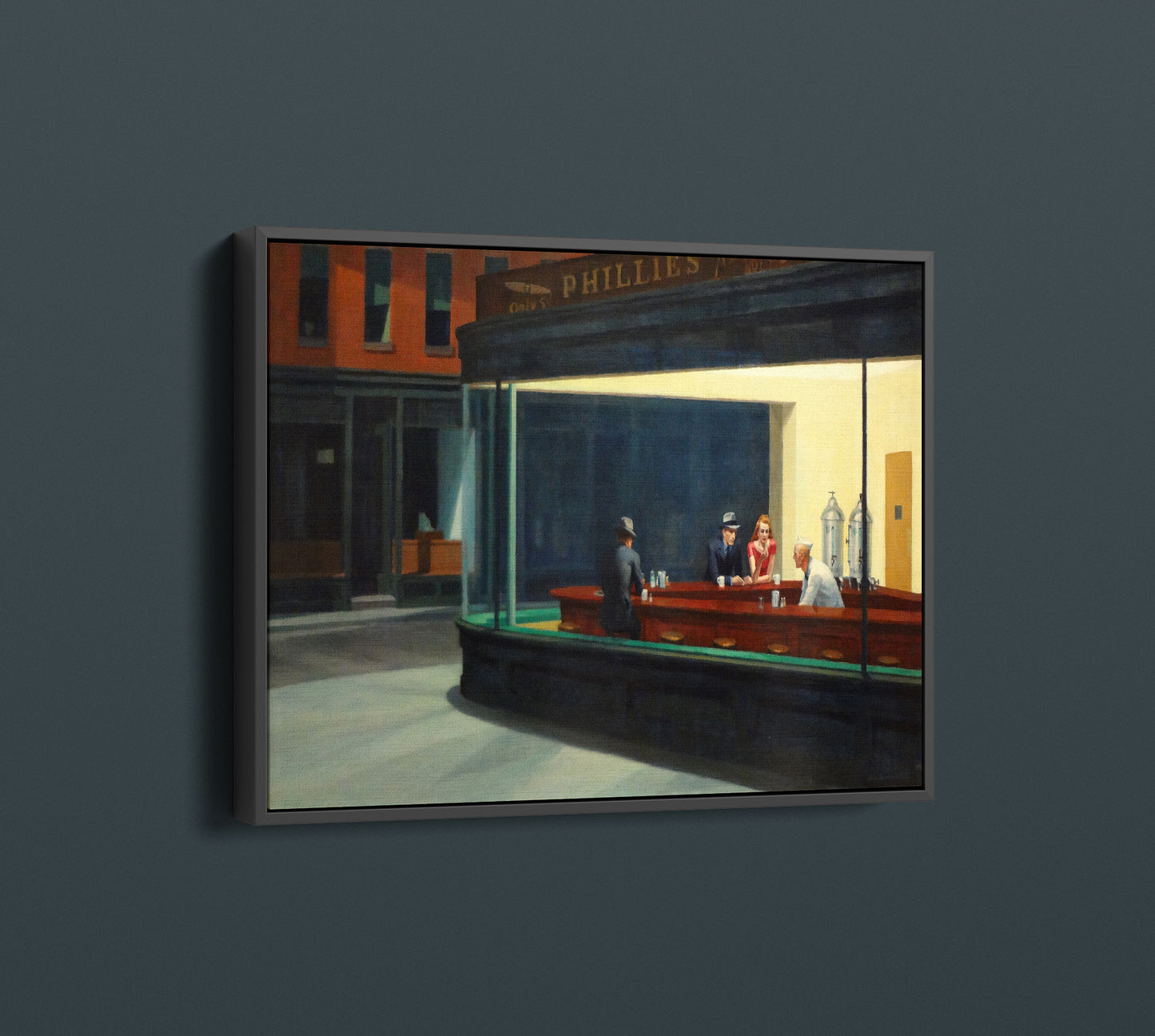 Edward Hopper Nighthawks 1942 Canvas Art Print, Edward Hopper Art - PPL55