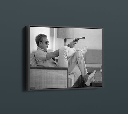 Steve McQueen Canvas Wall Art, Steve McQueen Print - PPL-96