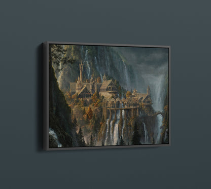 Rivendel Canvas Wall Art, Fantasy Movie Canvas, Fantasy Wall Art - PPL127