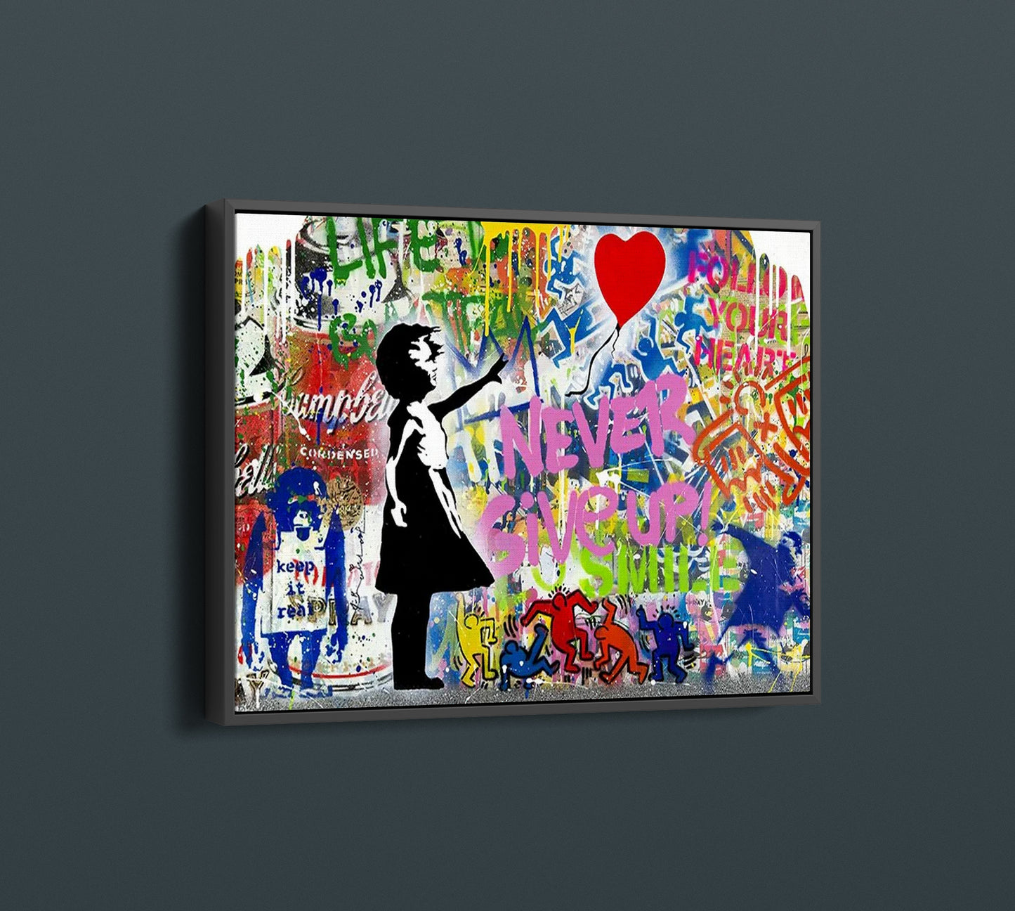 Banksy Balloon Girl Pop Art Print Brainwash Canvas Print Modern Wall Art Urban Graffiti - 232