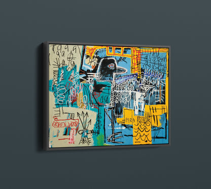 Basquiat Bird Wall Art Print, The Strokes Album Cover, Jean Basquiat Canvas Print - 185