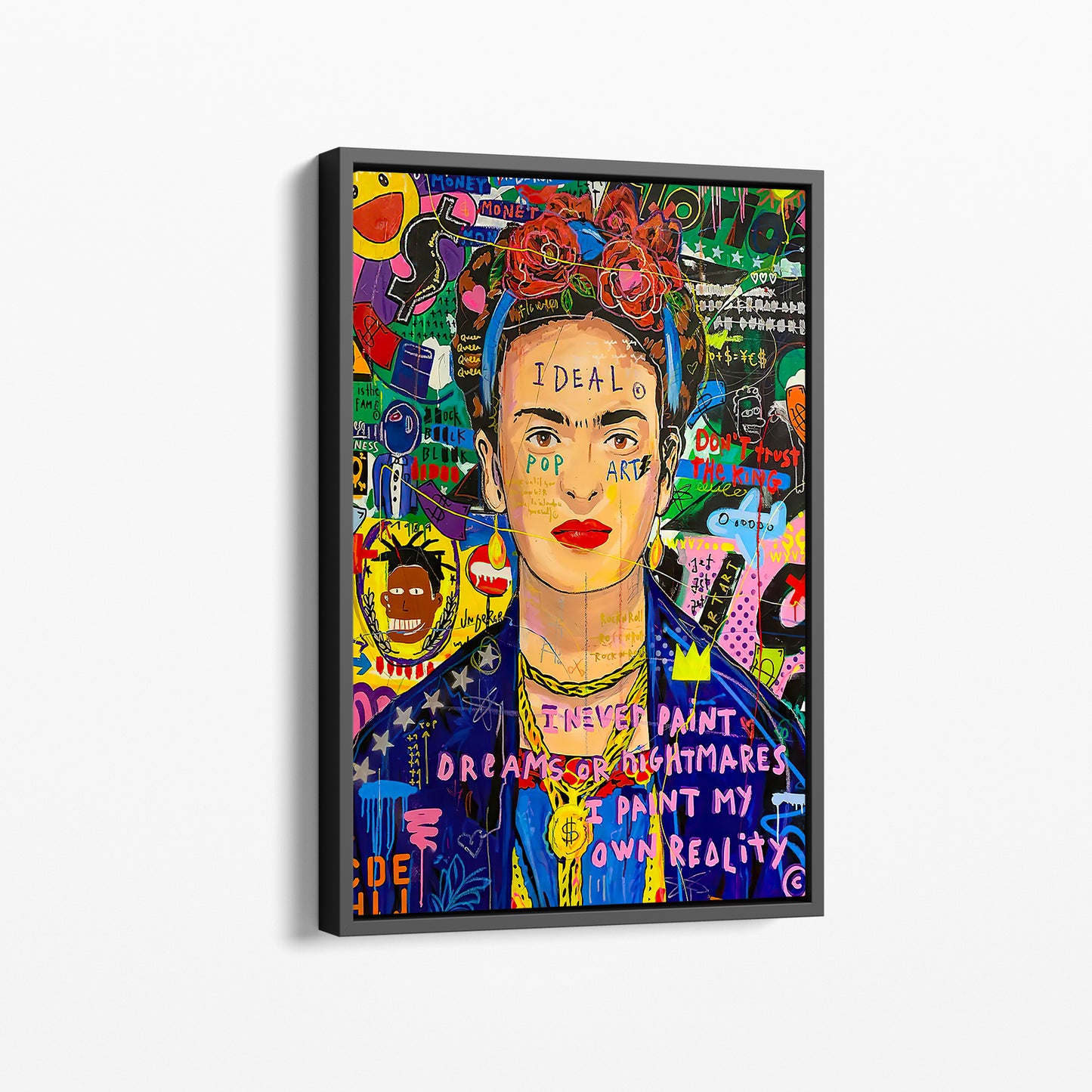 Frida Kahlo Pop Art Oil Painting Graffiti Wall Art - Pop 022